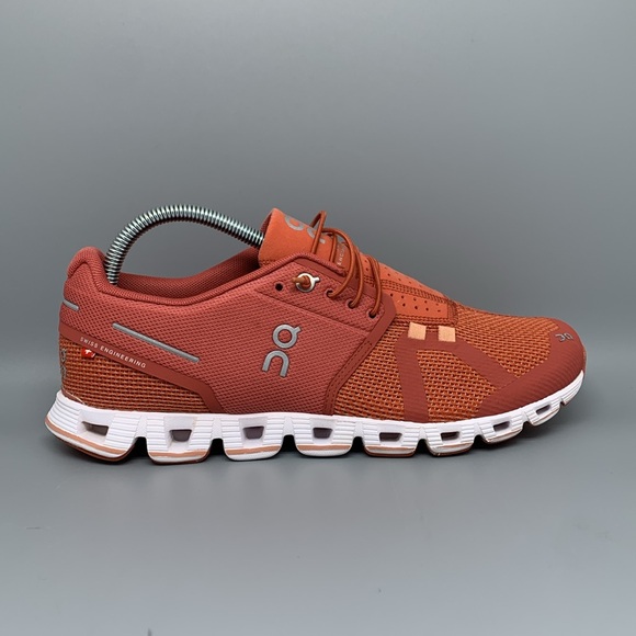 On Running Athletic Shoes in Red and White - Picture 5 of 7